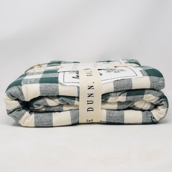 Rae Dunn Making Spirits Bright Throw Buffalo Check Sherpa Blanket New Green - Picture 8 of 10